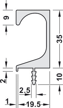 Continuous Handle, Aluminum