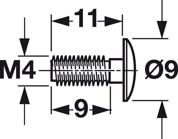 Fastening Screw, Cross-Slot Z, Size 2