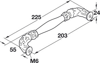 Appliance Handle, Zinc