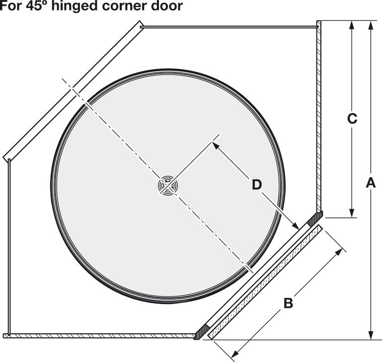 Lazy Susan Set, Full Circle, Plastic, Two-Tray