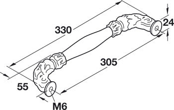 Appliance Handle, Zinc