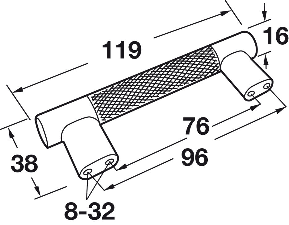 Handle, Zinc & Stainless Steel