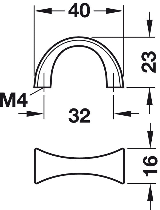 Handle, Matt Nickel, Zinc