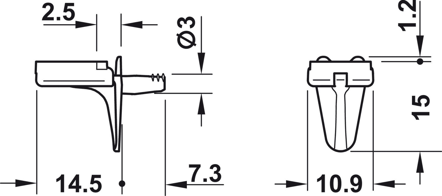 Shelf Support, 75 kg