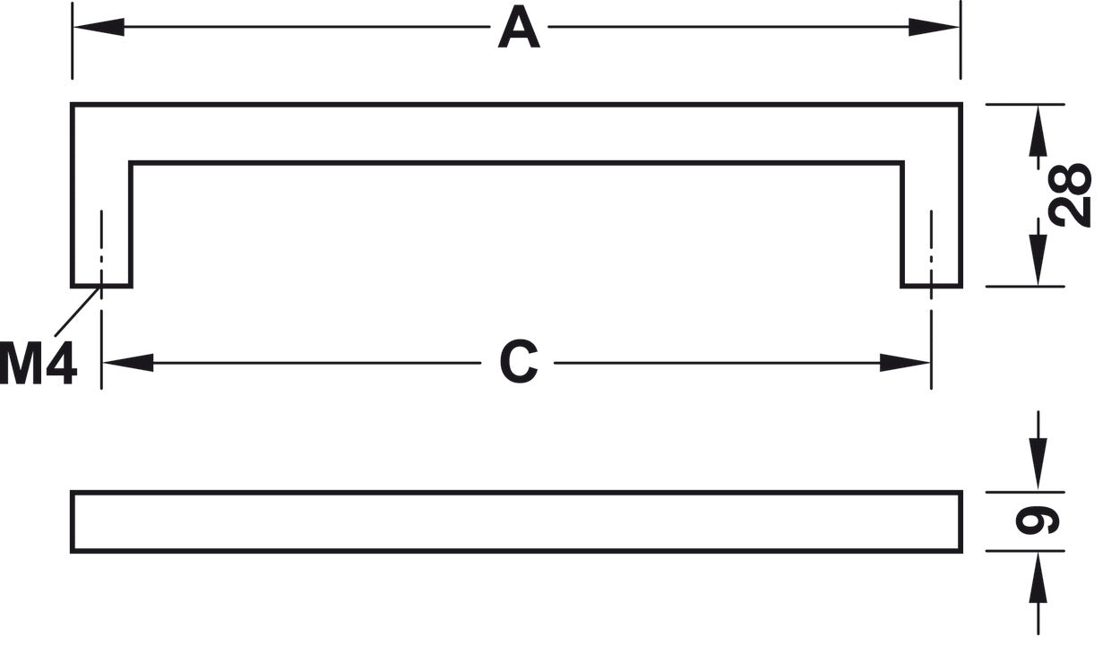Handle, Zinc