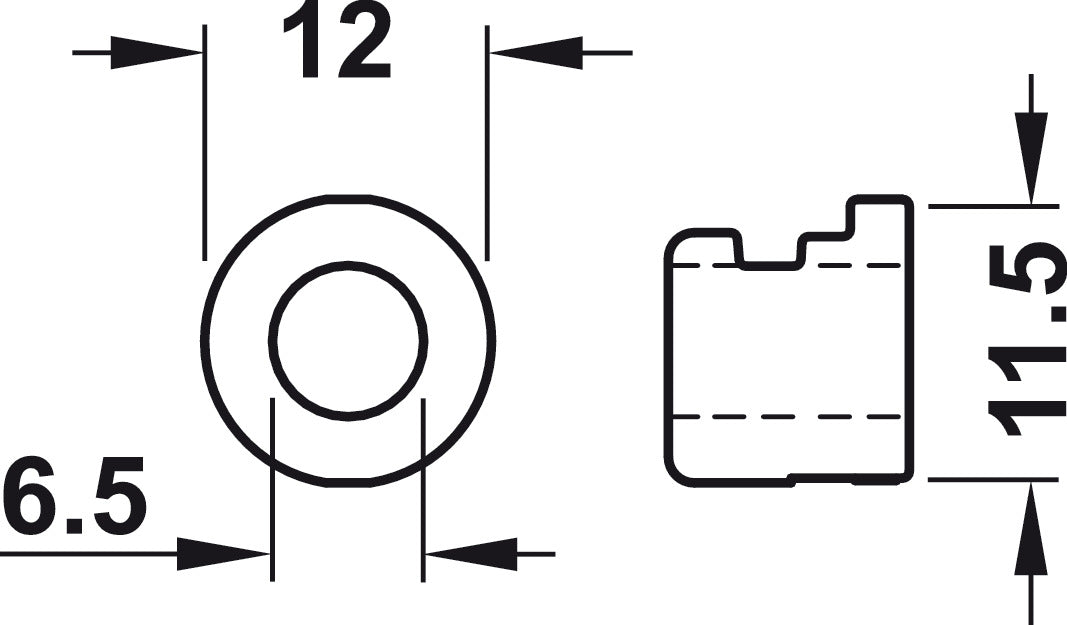 Railing Set, Round, HÃ¤fele Matrix Box P