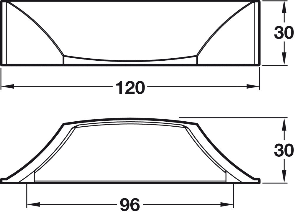 Handle, Zinc Alloy, Fixing Centers 96 mm