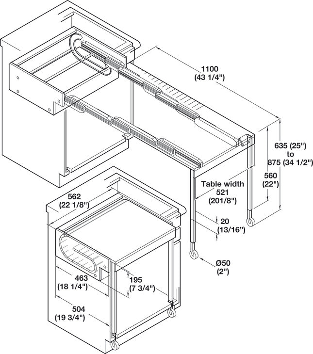 Pull-Out Table System, Rapid