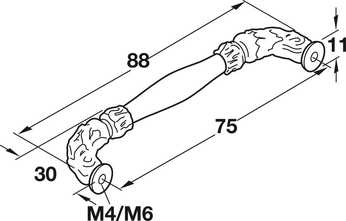 Handle, Zinc