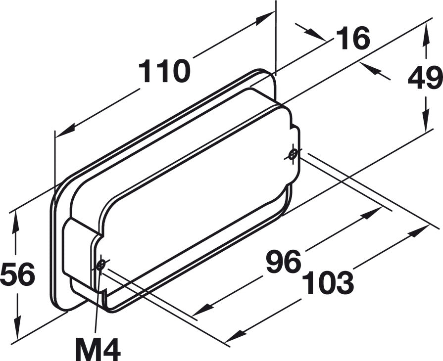 Inset Handle, Matt Chrome, Zinc
