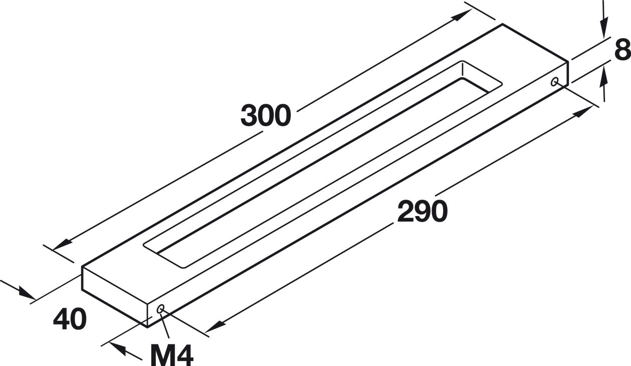 Handle, Aluminum/Stainless Steel
