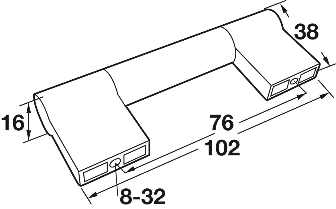 Handle, Zinc & Stainless Steel