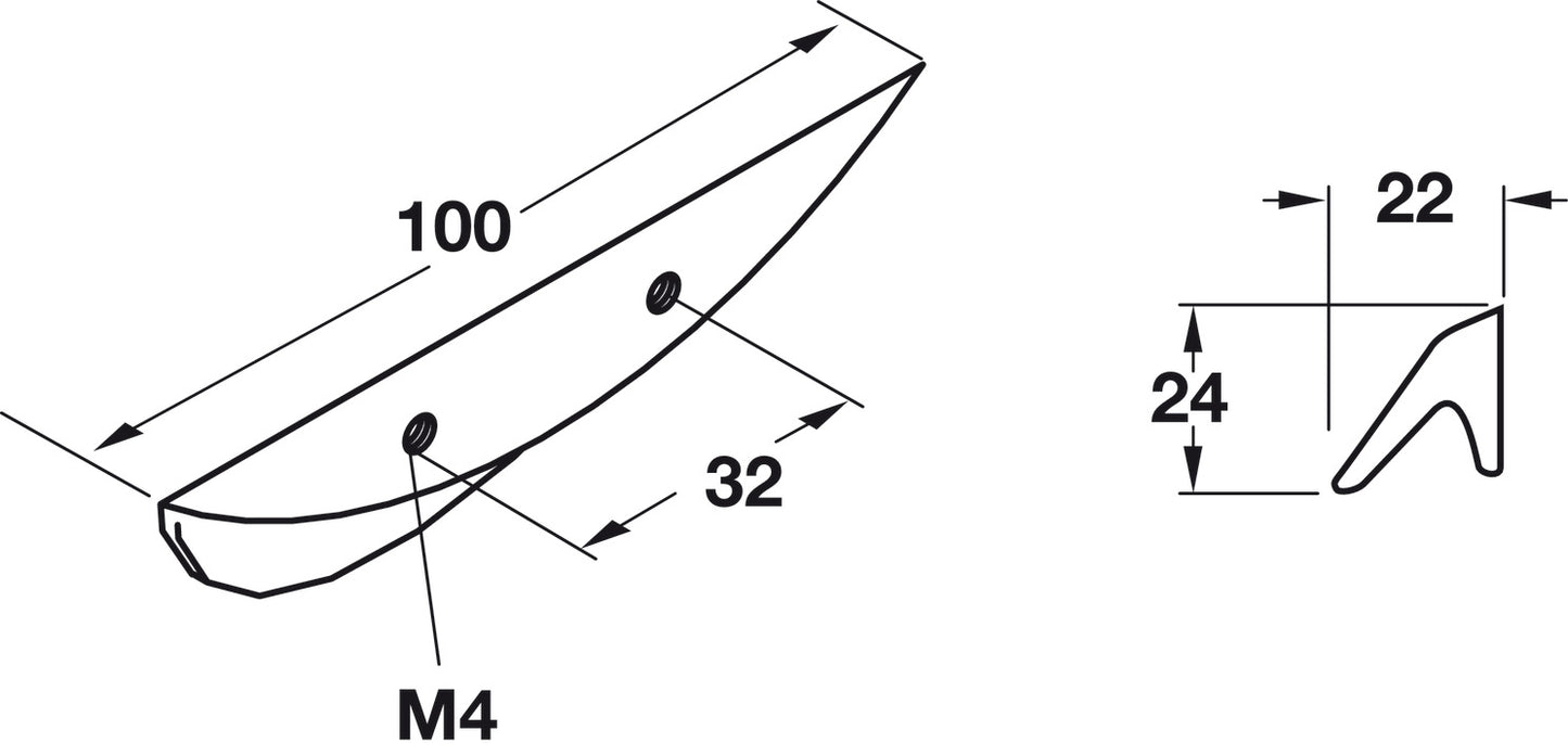 Handle, Zinc