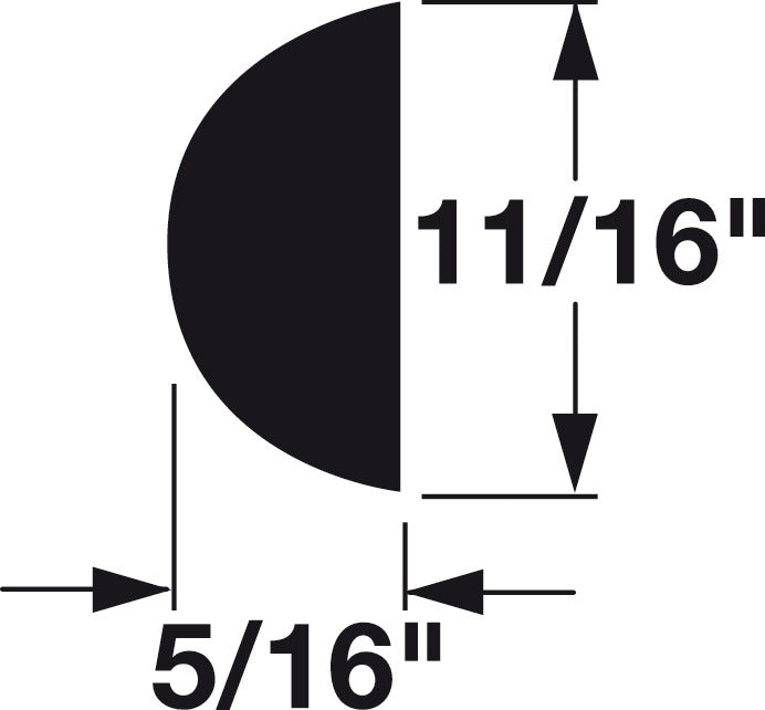 Moulding, 11/16" x 5/16" x 96" (H x D x L)