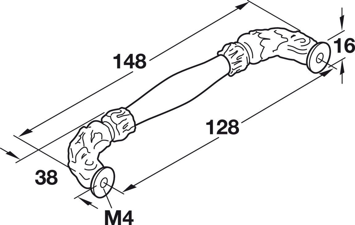 Handle, Zinc
