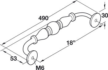 Appliance Handle, Iron