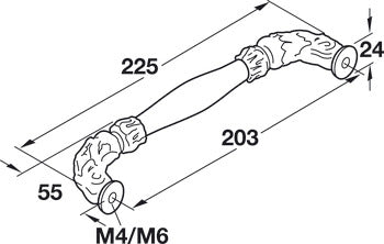 Appliance Handle, Zinc