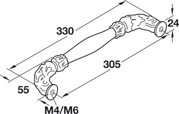 Appliance Handle, Zinc