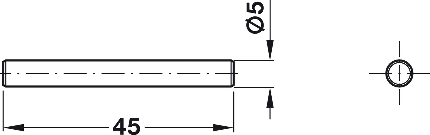 Shelf Support, Ø5 mm
