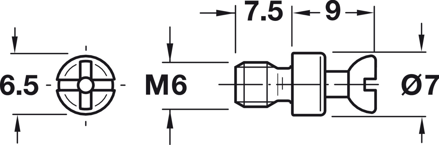 Double-Ended Bolts, Rafix 20, 5 mm Bolt Hole, 2-Piece