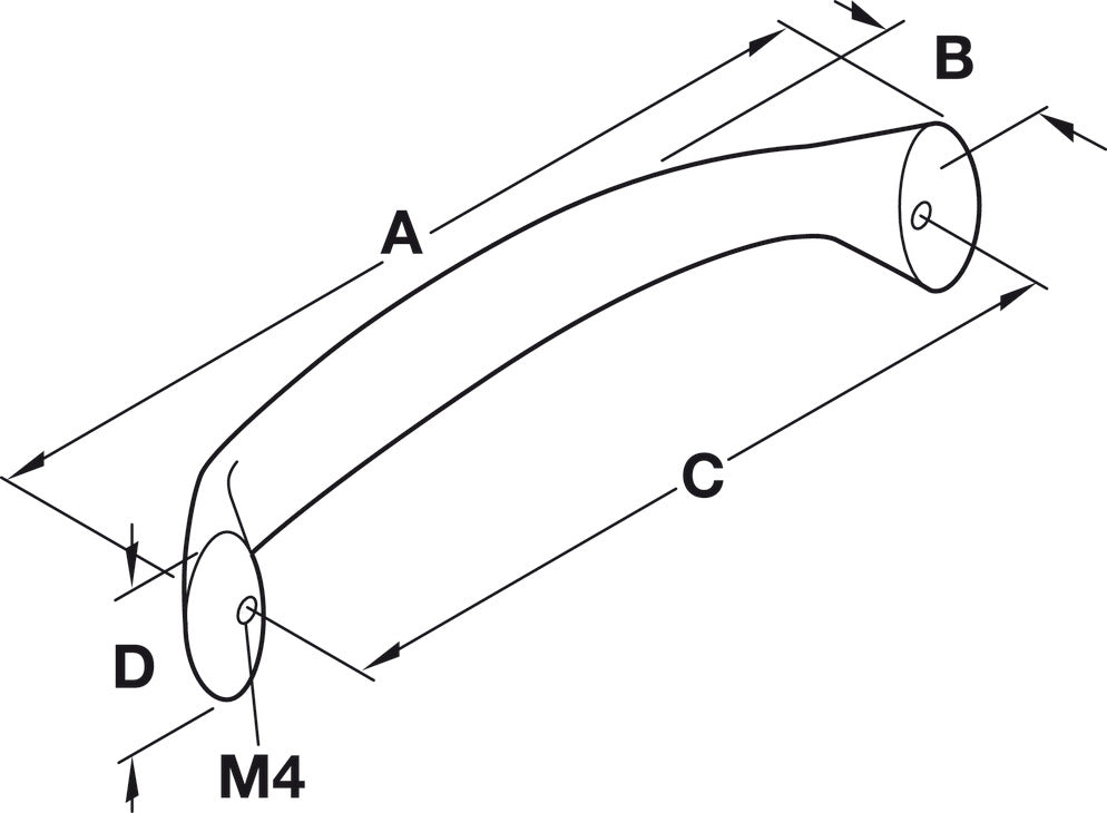 Handle, Zinc, Satin Nickel
