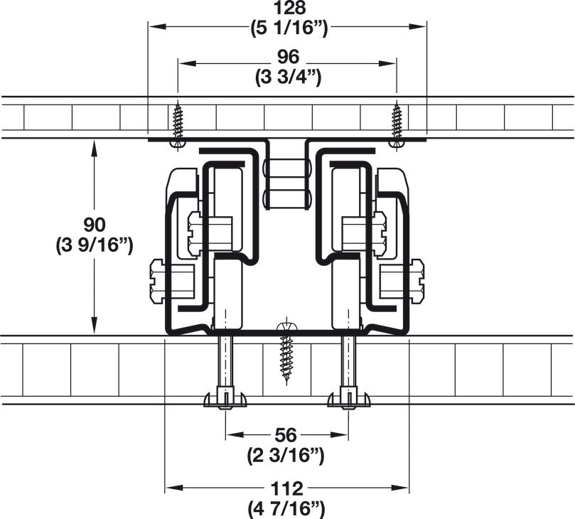 Top/Bottom Mounted Cabinet Slide, FR 777A, Full Extension, 440 lbs Weight Capacity