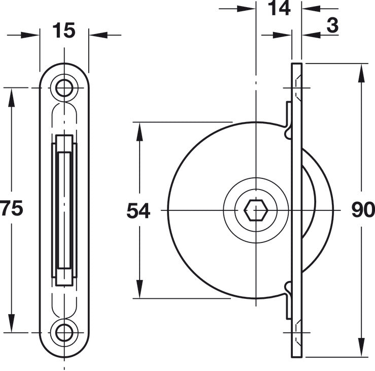 Giro-Bolt Lock, with Stop