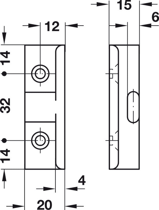 Suspension Fitting, AD 15 Angled Component