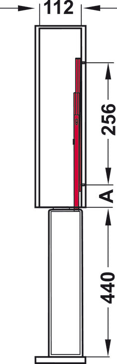 Base Pull-Out, 2-Tier, 45°