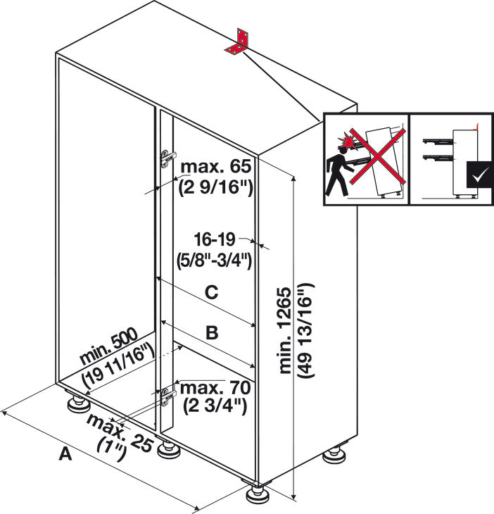 Highboard Post Kit, for LeMans II