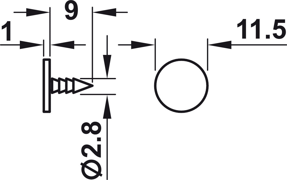 Retaining Catch, with Pin