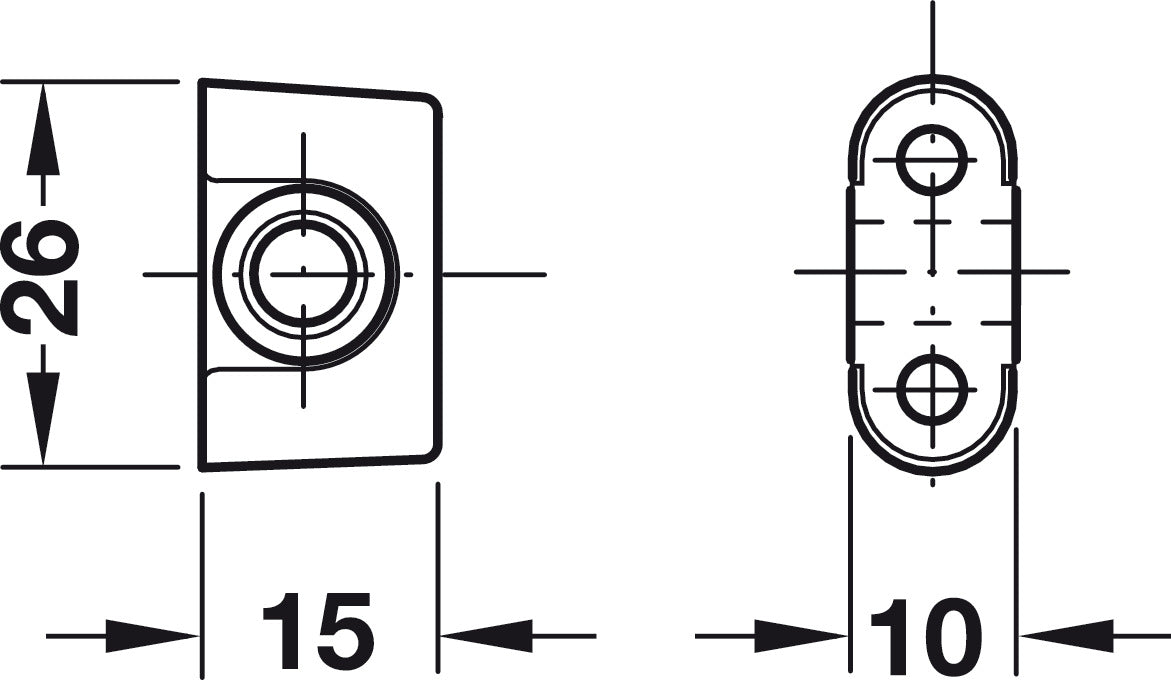 Rod Guide, for Profile Rod Espagnolette Lock