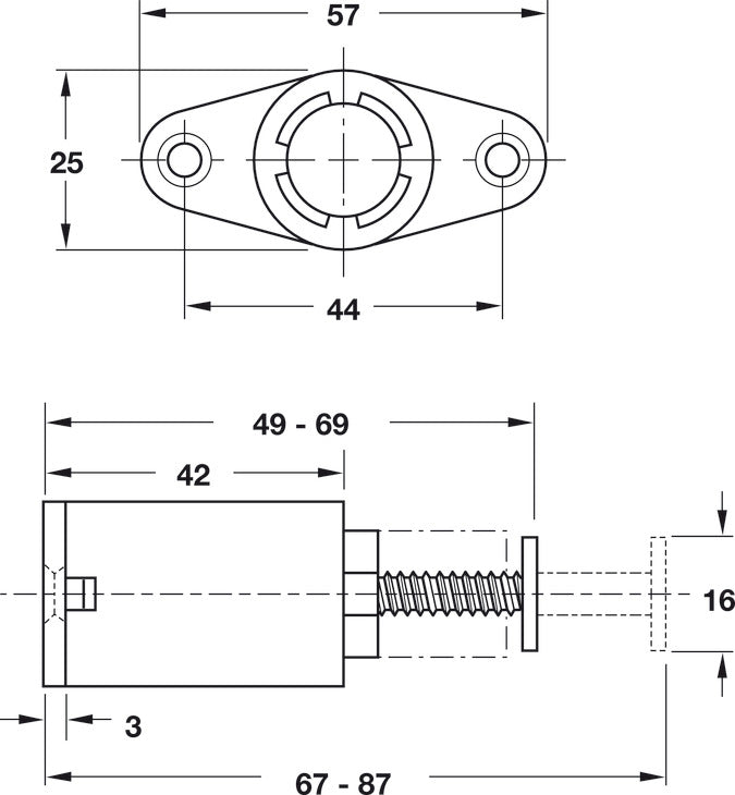 Drawer Latch, Flexi-Touch