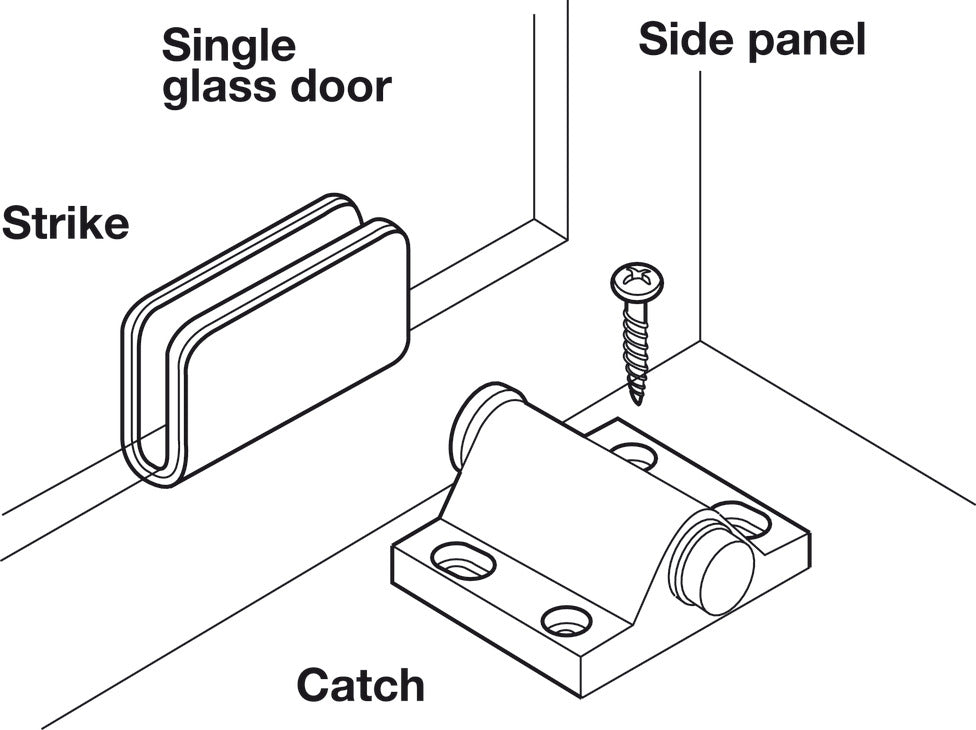 Strike Plate, for Magnetic Pressure Catches