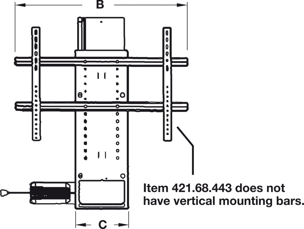 Motorized TV Lift, for Large TV Panels