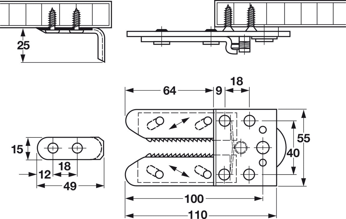 Ganging Connector Device