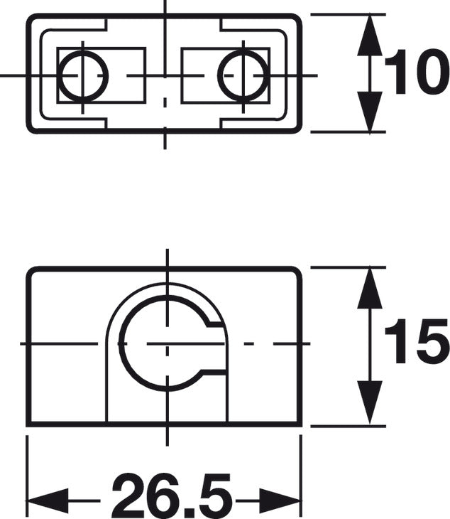 Rod Guide, for Profile Rod Espagnolette Lock