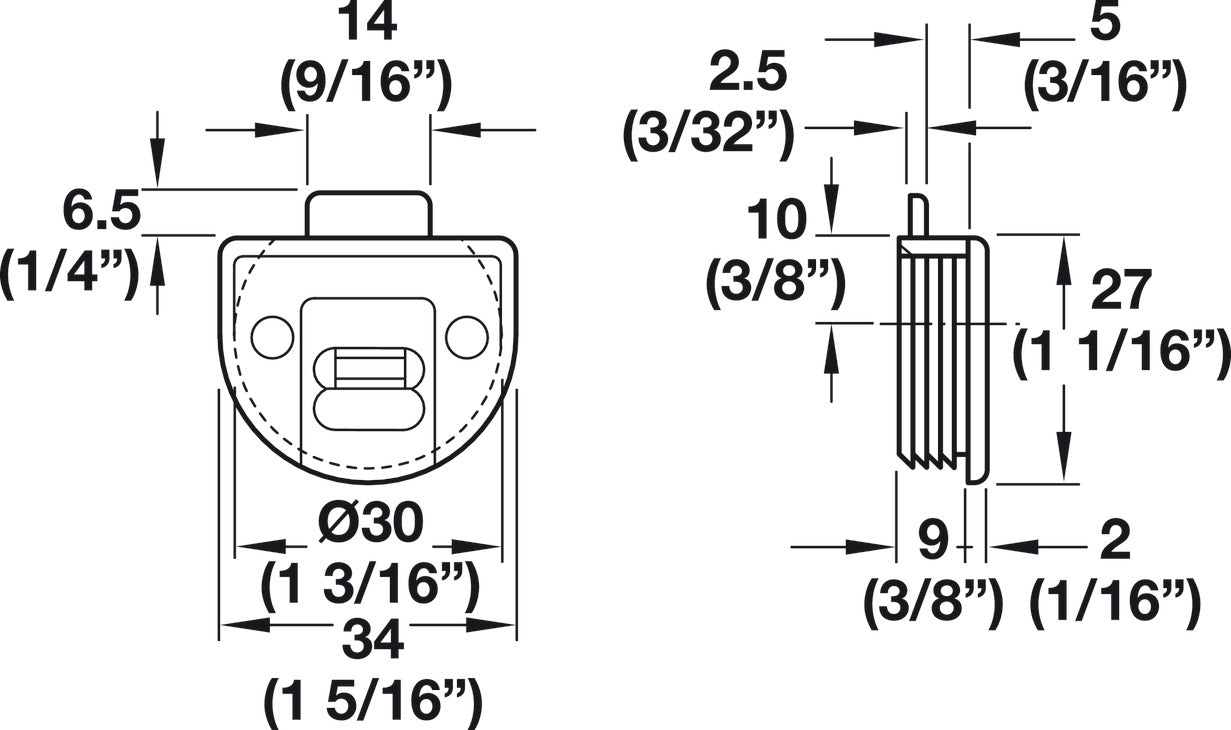 Upper Guide, with Lockable Bolt