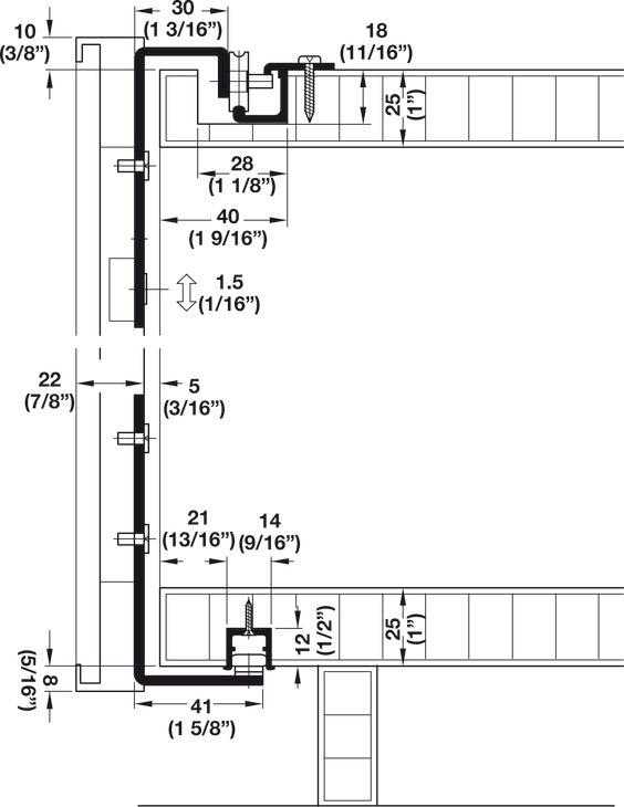 Sliding Door Hardware, Hawa Regal A 25 GR VF, set