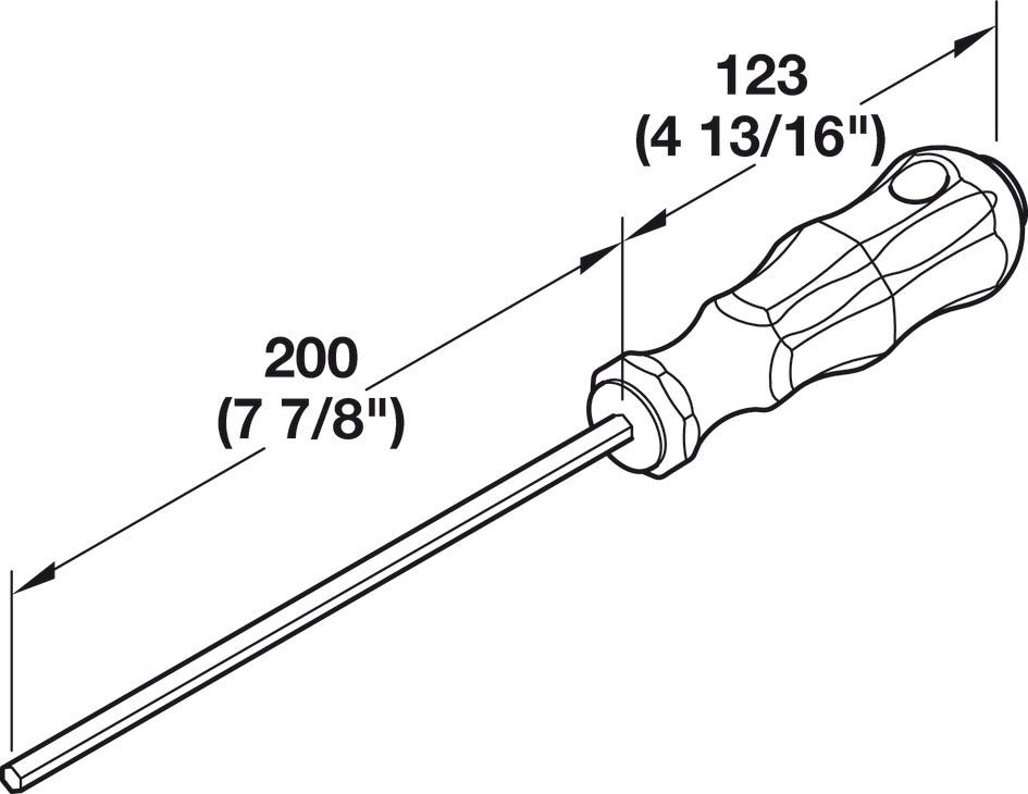 Extension Tool, for HÃ¤fele AXILOâ„¢ 78 adjusting tool