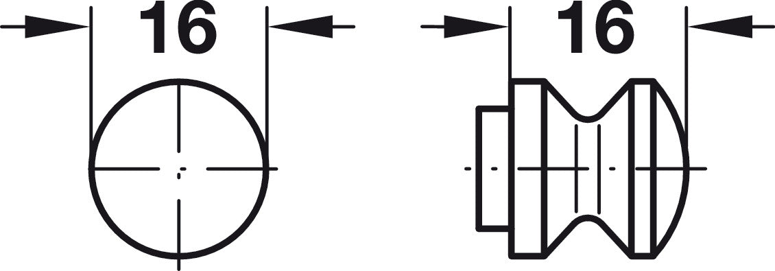 Push-Button Knob, Mini