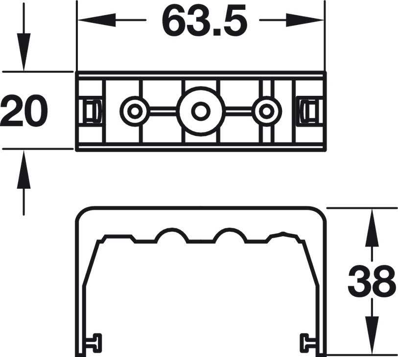Vertebra Round Cable Manager, Vertical System