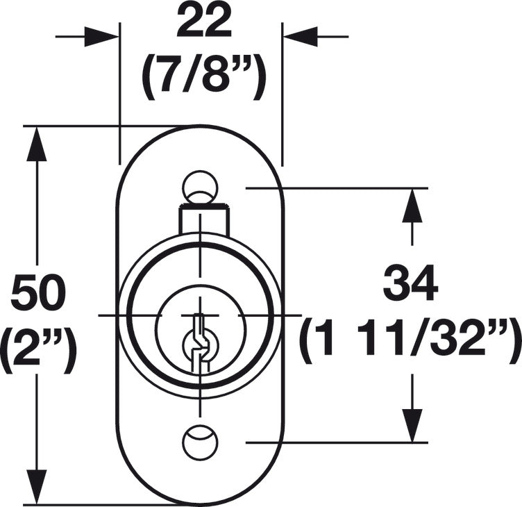 Sliding Door Lock, C8142 Series, Master Keyed, Keyed Different