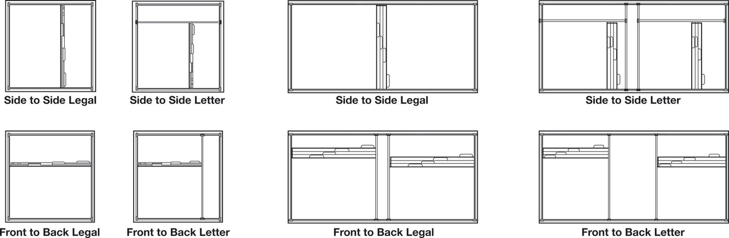 File Frame Kit, for Wood or Metal Drawers
