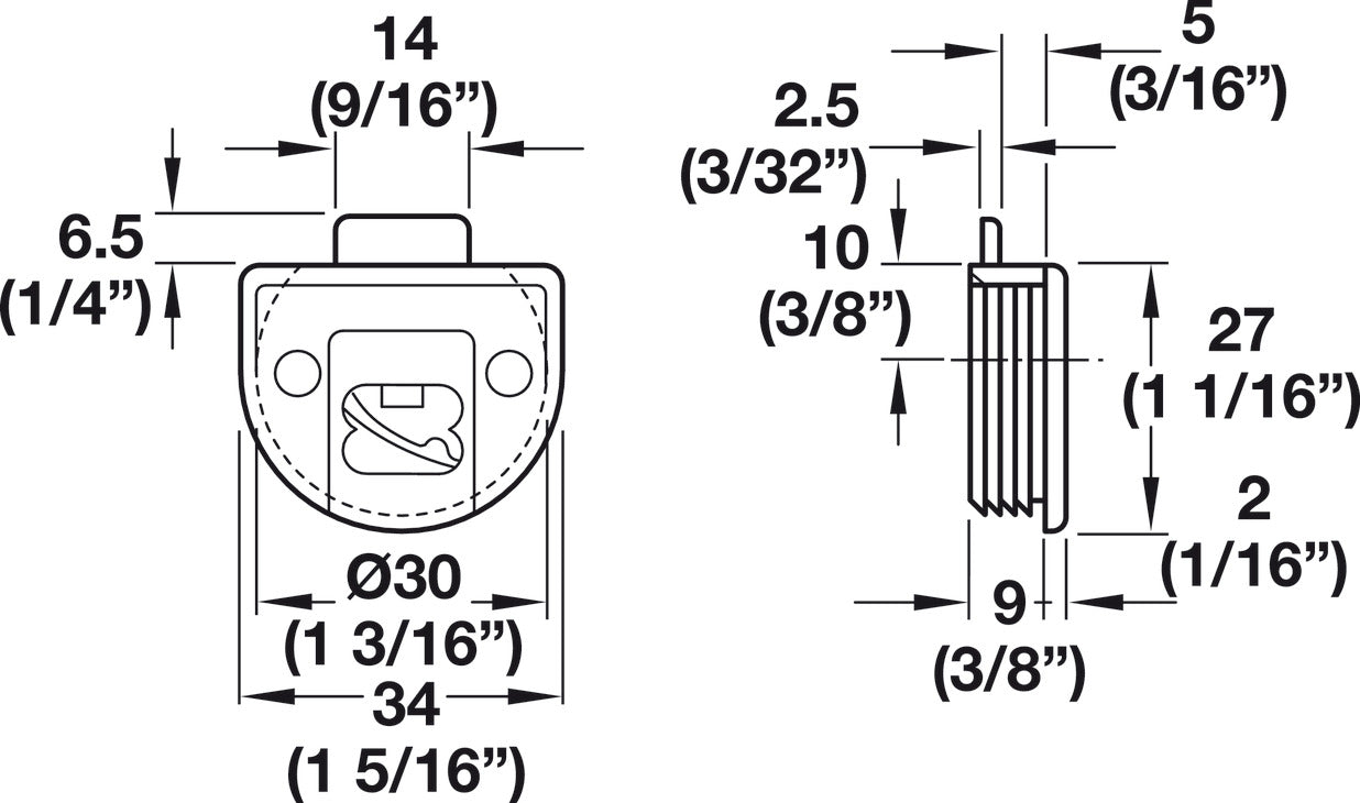 Upper Guide, with Spring Loaded Pin