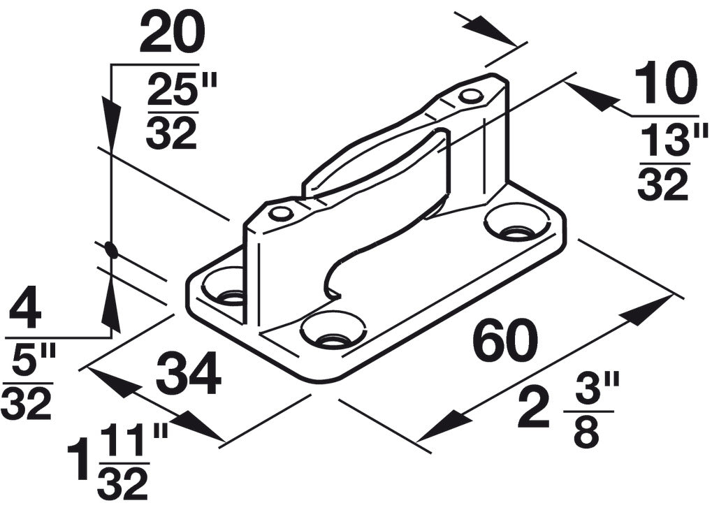 Floor Guide, With Zero Clearance, For Screw Fixing