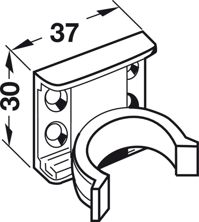 Panel Clip, for Base Cabinet Levelers