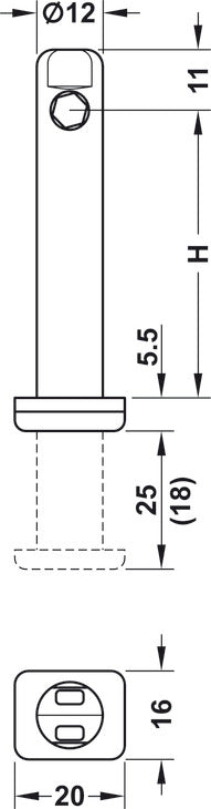 Insert Leveler, Load bearing capacity approx. 300 kg