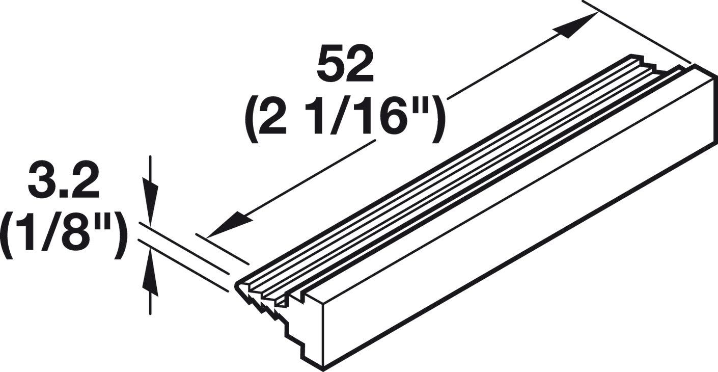 Plinth Panel Clip, for Ø78 mm Adjustment Foot/Tube, Groove Mounted