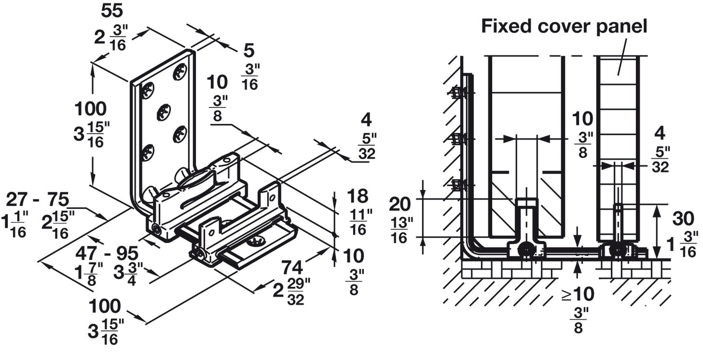 Floor Guide, Double Element